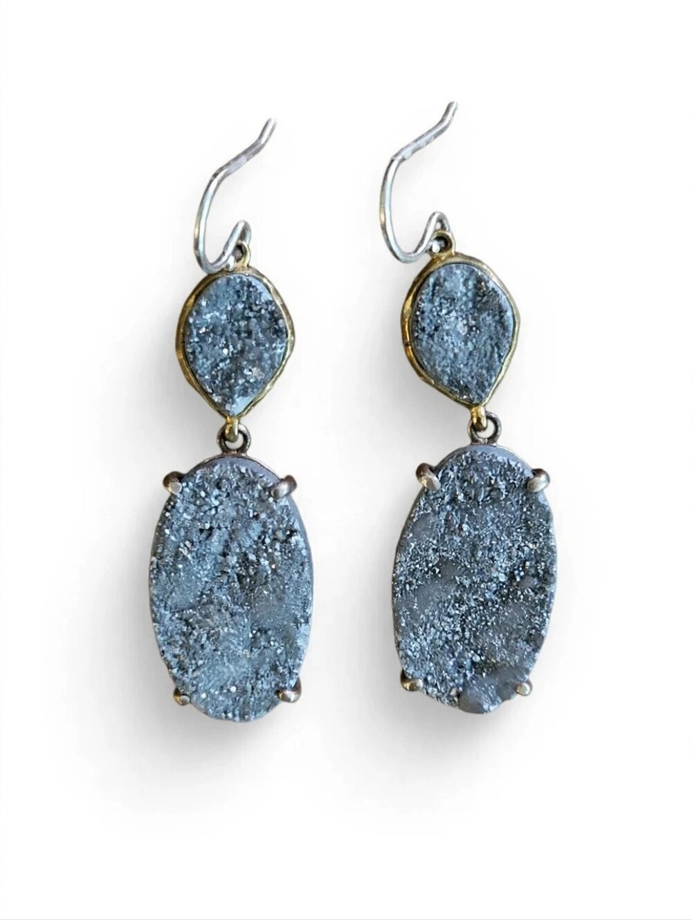 Silpada Glisten Up Druzy Quartz Earrings W347 ✨ — Retired & HTF!